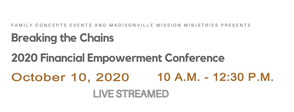 Breaking the Chains Financial Empowerment Facebook Image